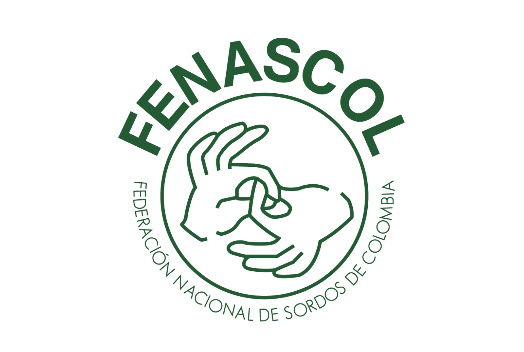 Logo Federación Nacional de Sordos de Colombia (FENASCOL)